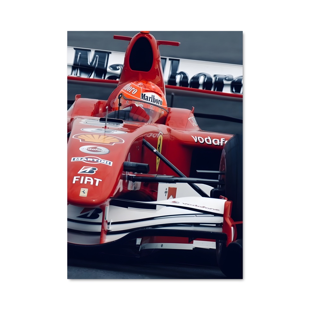 Poster Ferrari de Vitesse aérodynamique